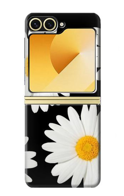 S2477 デイジーの花 Daisy flower Samsung Galaxy Z Flip 6, Flip 7 FE バックケース、フリップケース・カバー
