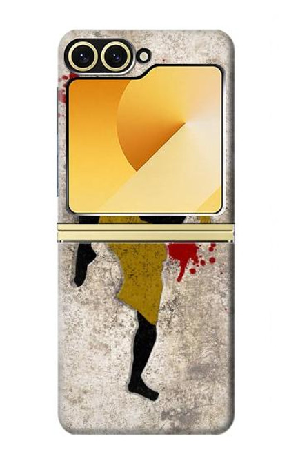 S2635 ムエタイキックボクシング格闘技 Muay Thai Kickboxing Fight Blood Samsung Galaxy Z Flip 6, Flip 7 FE バックケース、フリップケース・カバー