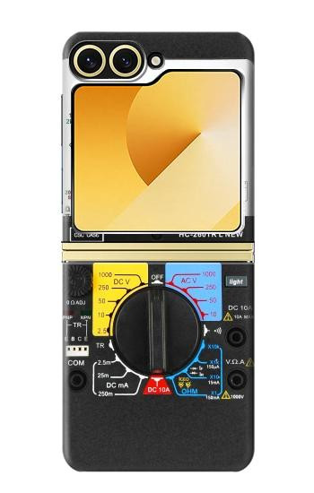 S2660 アナログマルチメータグラフィックプリント Analog Multimeter Graphic Printed Samsung Galaxy Z Flip 6, Flip 7 FE バックケース、フリップケース・カバー