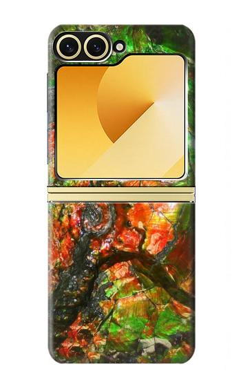 S2694 アンモナイト化石 Ammonite Fossil Samsung Galaxy Z Flip 6, Flip 7 FE バックケース、フリップケース・カバー