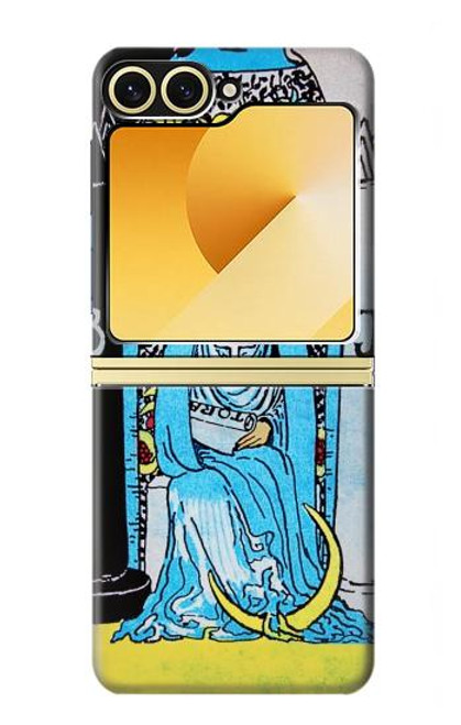 S2837 タロットカード 女教皇 The High Priestess Vintage Tarot Card Samsung Galaxy Z Flip 6, Flip 7 FE バックケース、フリップケース・カバー