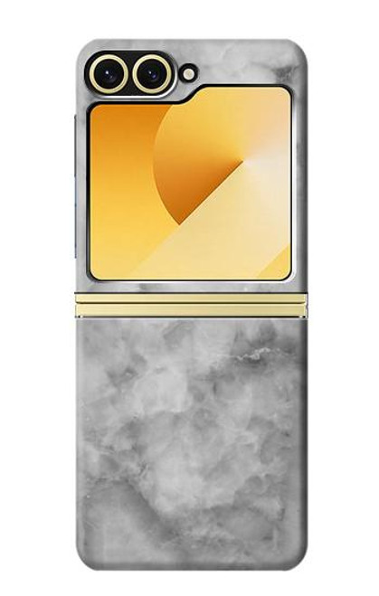 S2845 グレーマーブル Gray Marble Texture Samsung Galaxy Z Flip 6, Flip 7 FE バックケース、フリップケース・カバー