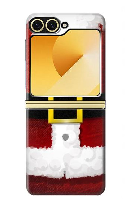 S2846 クリスマス・サンタクロース・コスチューム Christmas Santa Red Suit Samsung Galaxy Z Flip 6, Flip 7 FE バックケース、フリップケース・カバー