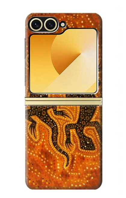 S2901 リザードアボリジニアート Lizard Aboriginal Art Samsung Galaxy Z Flip 6, Flip 7 FE バックケース、フリップケース・カバー