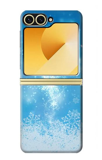 S2923 氷の魔法 Frozen Snow Spell Magic Samsung Galaxy Z Flip 6, Flip 7 FE バックケース、フリップケース・カバー