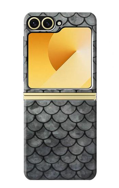S2950 銀魚のスケール Silver Fish Scale Samsung Galaxy Z Flip 6, Flip 7 FE バックケース、フリップケース・カバー