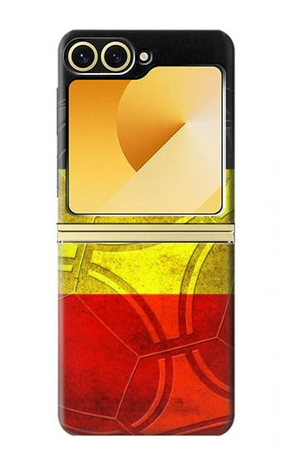 S2965 ベルギーサッカー Belgium Football Soccer Flag Samsung Galaxy Z Flip 6, Flip 7 FE バックケース、フリップケース・カバー