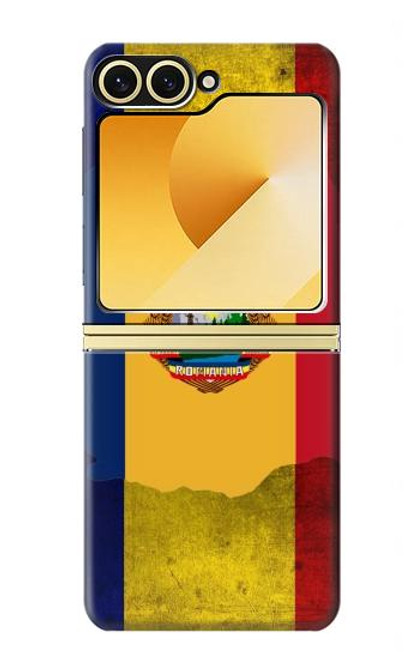 S3021 ルーマニアの旗 Romania Flag Samsung Galaxy Z Flip 6, Flip 7 FE バックケース、フリップケース・カバー