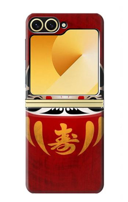 S3023 ダルマ Japan Good Luck Daruma Doll Samsung Galaxy Z Flip 6, Flip 7 FE バックケース、フリップケース・カバー