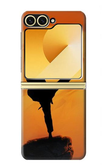 S3024 空手の戦闘機 Karate Fighter Samsung Galaxy Z Flip 6, Flip 7 FE バックケース、フリップケース・カバー