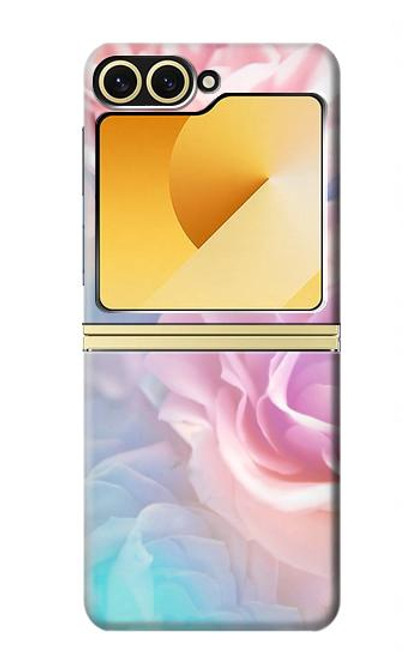 S3050 ヴィンテージパステルの花 Vintage Pastel Flowers Samsung Galaxy Z Flip 6, Flip 7 FE バックケース、フリップケース・カバー