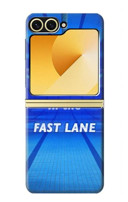 S3136 ファストレーンの生活 スイミングプール Life in the Fast Lane Swimming Pool Samsung Galaxy Z Flip 6, Flip 7 FE バックケース、フリップケース・カバー