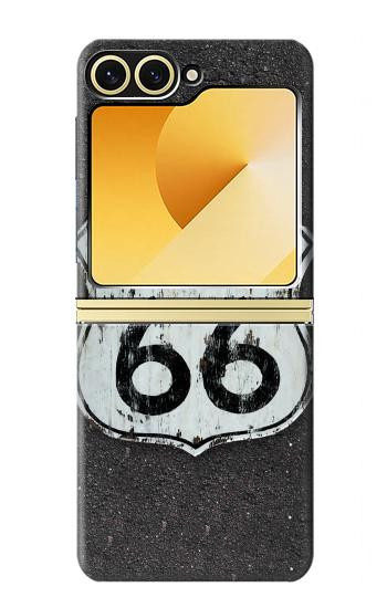 S3207 ルート66サイン Route 66 Sign Samsung Galaxy Z Flip 6, Flip 7 FE バックケース、フリップケース・カバー
