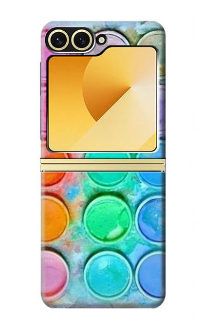 S3235 水彩ミキシング Watercolor Mixing Samsung Galaxy Z Flip 6, Flip 7 FE バックケース、フリップケース・カバー