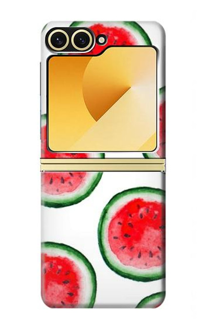 S3236 スイカパターン Watermelon Pattern Samsung Galaxy Z Flip 6, Flip 7 FE バックケース、フリップケース・カバー