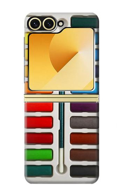 S3243 水彩絵の具セット Watercolor Paint Set Samsung Galaxy Z Flip 6, Flip 7 FE バックケース、フリップケース・カバー