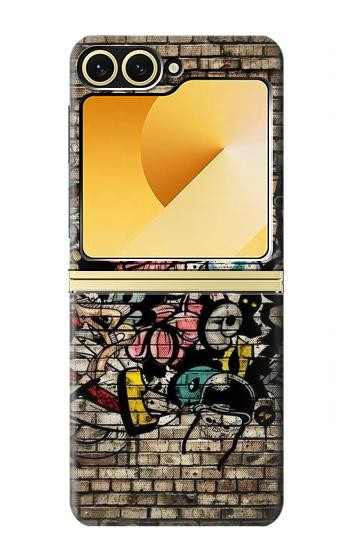 S3394 落書き Graffiti Wall Samsung Galaxy Z Flip 6, Flip 7 FE バックケース、フリップケース・カバー