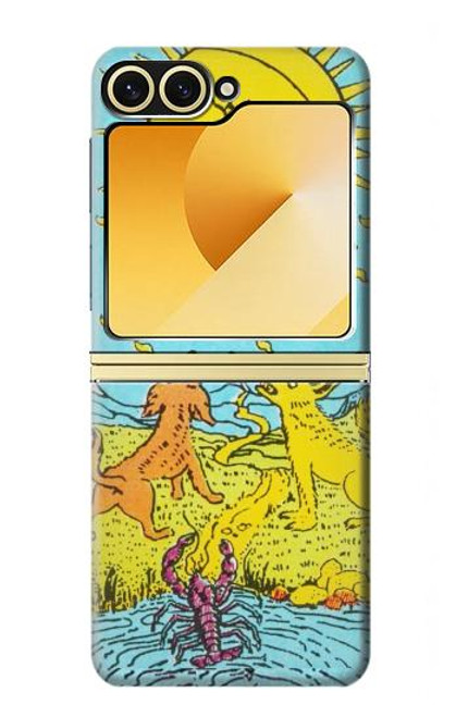 S3435 タロットカード月 Tarot Card Moon Samsung Galaxy Z Flip 6, Flip 7 FE バックケース、フリップケース・カバー
