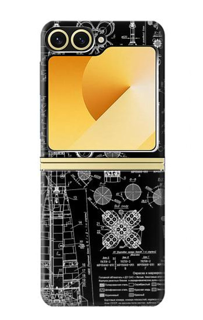 S3436 アポロブループリント Apollo Blue Print Samsung Galaxy Z Flip 6, Flip 7 FE バックケース、フリップケース・カバー
