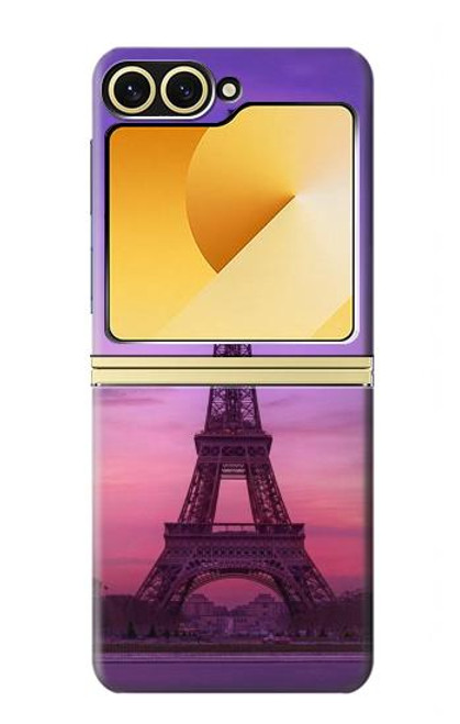 S3447 エッフェルパリの夕日 Eiffel Paris Sunset Samsung Galaxy Z Flip 6, Flip 7 FE バックケース、フリップケース・カバー S3447 エッフェルパリの夕日 Eiffel Paris Sunset Samsung Galaxy Z Flip 6, Flip 7 FE バックケース、フリップケース・カバー