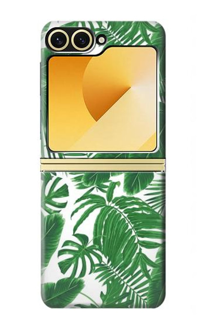 S3457 ペーパーパームモンステラ Paper Palm Monstera Samsung Galaxy Z Flip 6, Flip 7 FE バックケース、フリップケース・カバー