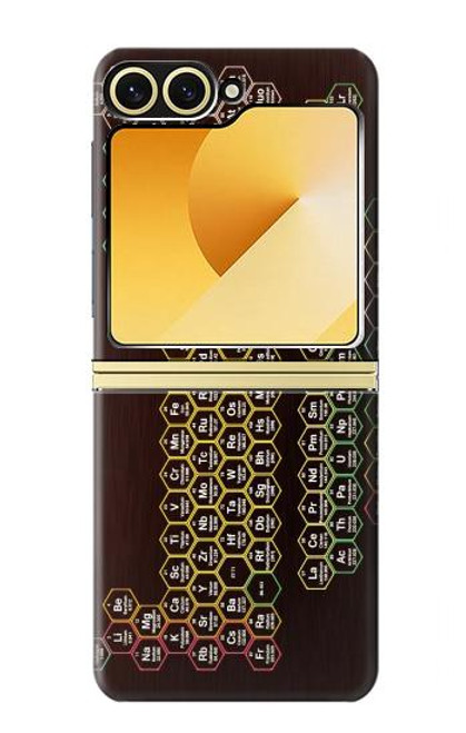 S3544 ネオンハニカム周期表 Neon Honeycomb Periodic Table Samsung Galaxy Z Flip 6, Flip 7 FE バックケース、フリップケース・カバー