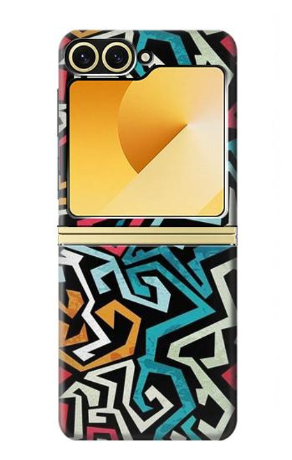 S3712 ポップアートパターン Pop Art Pattern Samsung Galaxy Z Flip 6, Flip 7 FE バックケース、フリップケース・カバー