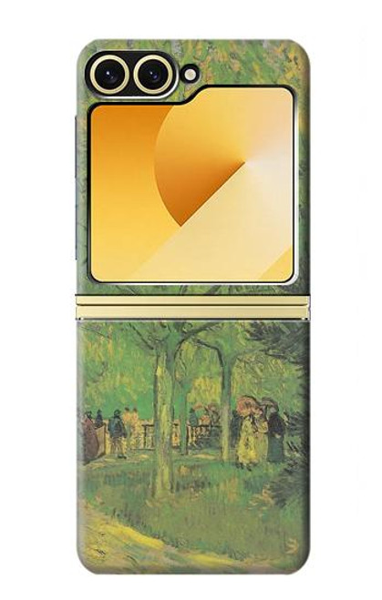 S3748 フィンセント・ファン・ゴッホ パブリックガーデンの車線 Van Gogh A Lane in a Public Garden Samsung Galaxy Z Flip 6, Flip 7 FE バックケース、フリップケース・カバー
