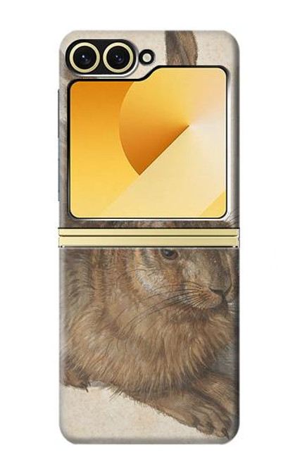 S3781 アルブレヒト・デューラー・ヤング・ヘア Albrecht Durer Young Hare Samsung Galaxy Z Flip 6, Flip 7 FE バックケース、フリップケース・カバー