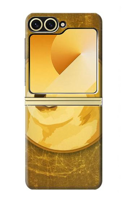 S3826 ドージコイン柴 Dogecoin Shiba Samsung Galaxy Z Flip 6, Flip 7 FE バックケース、フリップケース・カバー