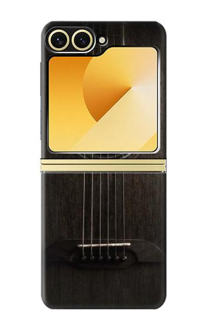 S3834 ブラックギター Old Woods Black Guitar Samsung Galaxy Z Flip 6, Flip 7 FE バックケース、フリップケース・カバー