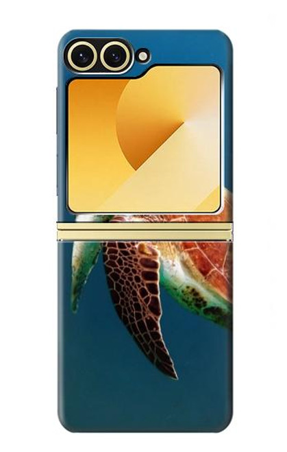 S3899 ウミガメ Sea Turtle Samsung Galaxy Z Flip 6 バックケース、フリップケース・カバー