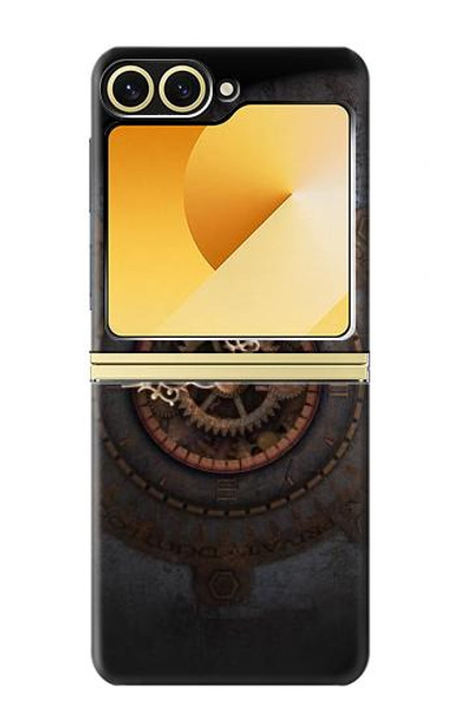 S3908 ヴィンテージ時計 Vintage Clock Samsung Galaxy Z Flip 6 バックケース、フリップケース・カバー