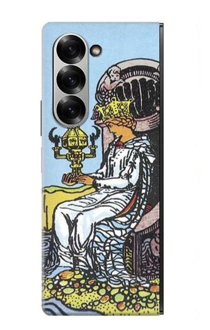 S3067 タロットカード カップの女王 Tarot Card Queen of Cups Samsung Galaxy Z Fold 6 バックケース、フリップケース・カバー
