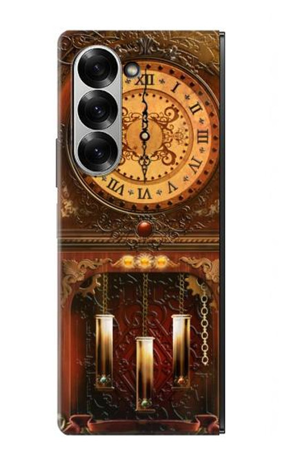 S3174 大きな古時計 Grandfather Clock Samsung Galaxy Z Fold 6 バックケース、フリップケース・カバー