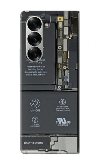 S3467 携帯電話の中のグラフィック Inside Mobile Phone Graphic Samsung Galaxy Z Fold 6 バックケース、フリップケース・カバー