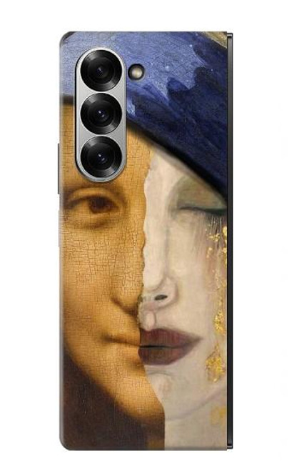 S3853 モナリザ グスタフクリムト フェルメール Mona Lisa Gustav Klimt Vermeer Samsung Galaxy Z Fold 6 バックケース、フリップケース・カバー