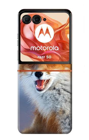 S0417 狐 Fox Motorola Razr 70,60,50, Razr (2026, 2025, 2024) バックケース、フリップケース・カバー