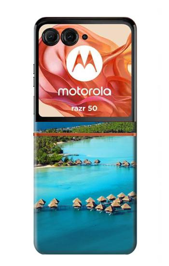 S0844 ボラボラ島 Bora Bora Island Motorola Razr 70,60,50, Razr (2026, 2025, 2024) バックケース、フリップケース・カバー