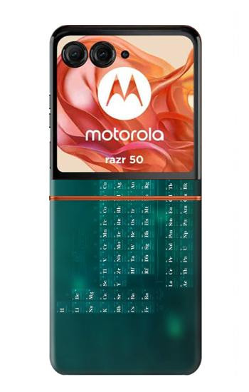 S0846 化学周期表 Chemistry Periodic Table Motorola Razr 70,60,50, Razr (2026, 2025, 2024) バックケース、フリップケース・カバー