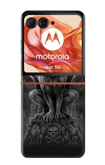 S0850 ガーゴイル悪魔 Gargoyle Devil Demon Motorola Razr 70,60,50, Razr (2026, 2025, 2024) バックケース、フリップケース・カバー