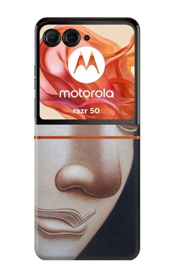 S1255 仏の顔 Buddha Face Motorola Razr 70,60,50, Razr (2026, 2025, 2024) バックケース、フリップケース・カバー