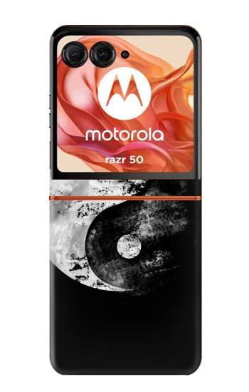 S1372 月陰陽 Moon Yin-Yang Motorola Razr 70,60,50, Razr (2026, 2025, 2024) バックケース、フリップケース・カバー