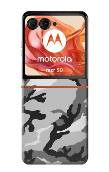 S1721 雪迷彩グラフィックプリント Snow Camo Camouflage Graphic Printed Motorola Razr 70,60,50, Razr (2026, 2025, 2024) バックケース、フリップケース・カバー