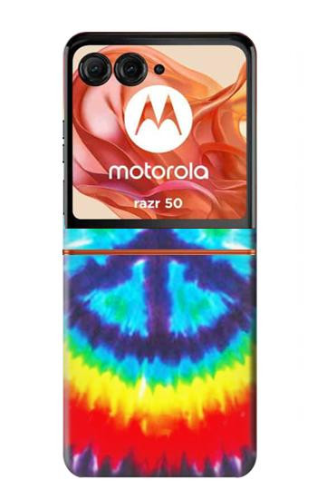 S1870 絞り染め 平和 Tie Dye Peace Motorola Razr 70,60,50, Razr (2026, 2025, 2024) バックケース、フリップケース・カバー