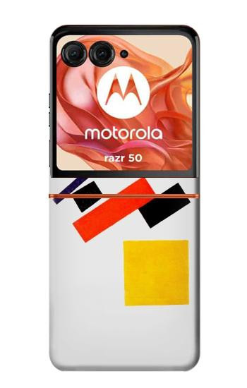 S1958 マレーヴィッチ・スーパーマレーミズム Malevich Suprematism Motorola Razr 70,60,50, Razr (2026, 2025, 2024) バックケース、フリップケース・カバー