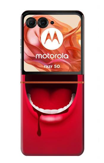 S2103 吸血鬼の口 Vampire Mouth Motorola Razr 70,60,50, Razr (2026, 2025, 2024) バックケース、フリップケース・カバー