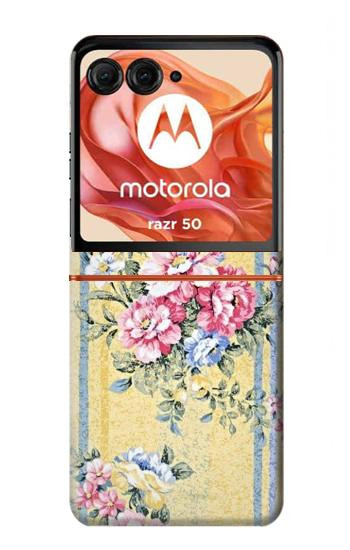 S2229 ビンテージの花 Vintage Flowers Motorola Razr 70,60,50, Razr (2026, 2025, 2024) バックケース、フリップケース・カバー