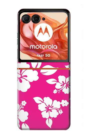 S2246 ハワイのハイビスカスピンク柄 Hawaiian Hibiscus Pink Pattern Motorola Razr 70,60,50, Razr (2026, 2025, 2024) バックケース、フリップケース・カバー
