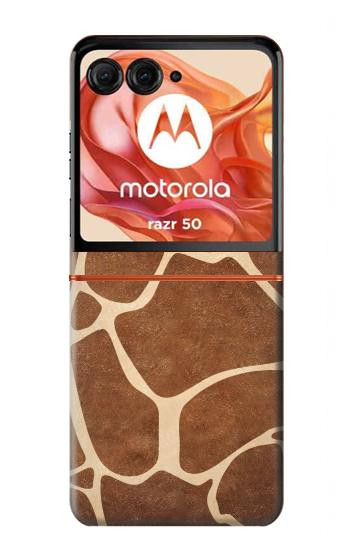 S2326 キリン皮膚 Giraffe Skin Motorola Razr 70,60,50, Razr (2026, 2025, 2024) バックケース、フリップケース・カバー